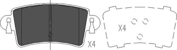 Kavo Parts KBP-6564 - Jarrupala, levyjarru inparts.fi