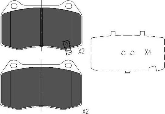 Kavo Parts KBP-6561 - Jarrupala, levyjarru inparts.fi