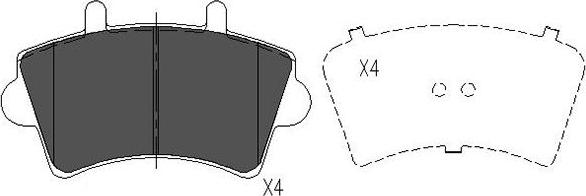 Kavo Parts KBP-6563 - Jarrupala, levyjarru inparts.fi