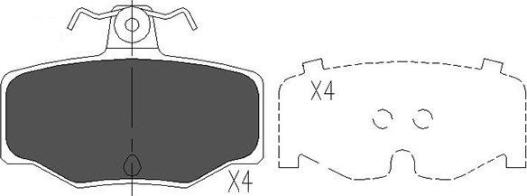 Kavo Parts KBP-6511 - Jarrupala, levyjarru inparts.fi