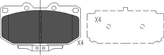 Kavo Parts KBP-6536 - Jarrupala, levyjarru inparts.fi