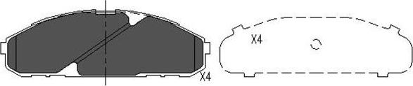 Kavo Parts KBP-6538 - Jarrupala, levyjarru inparts.fi