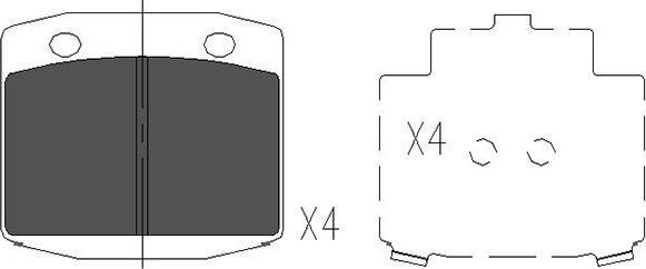 Kavo Parts KBP-6570 - Jarrupala, levyjarru inparts.fi