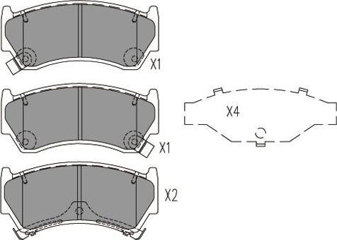 Kavo Parts KBP-6605 - Jarrupala, levyjarru inparts.fi