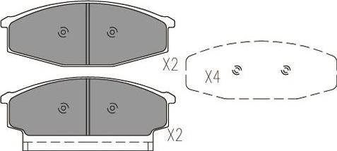 Kavo Parts KBP-6600 - Jarrupala, levyjarru inparts.fi