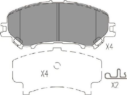 Kavo Parts KBP-6614 - Jarrupala, levyjarru inparts.fi