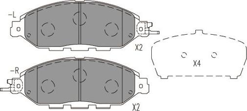 Kavo Parts KBP-6623 - Jarrupala, levyjarru inparts.fi