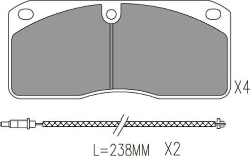 Kavo Parts KBP-6622 - Jarrupala, levyjarru inparts.fi