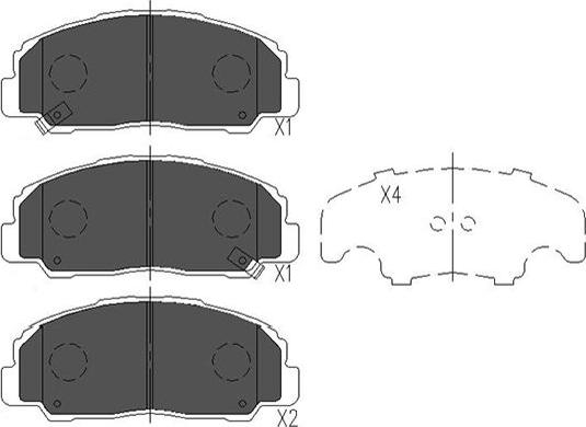 Kavo Parts KBP-1505 - Jarrupala, levyjarru inparts.fi