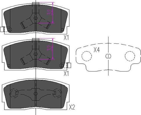 Kavo Parts KBP-1501 - Jarrupala, levyjarru inparts.fi