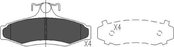 Kavo Parts KBP-1006 - Jarrupala, levyjarru inparts.fi