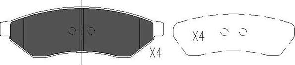 Kavo Parts KBP-1015 - Jarrupala, levyjarru inparts.fi