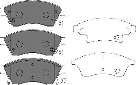 Kavo Parts KBP-1018 - Jarrupala, levyjarru inparts.fi