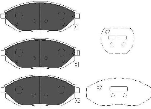 Kavo Parts KBP-1017 - Jarrupala, levyjarru inparts.fi