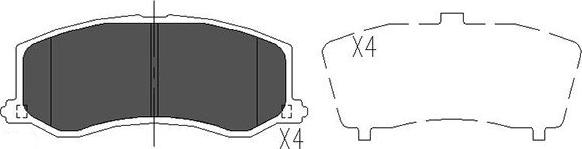 Kavo Parts KBP-8516 - Jarrupala, levyjarru inparts.fi