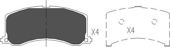 Kavo Parts KBP-8517 - Jarrupala, levyjarru inparts.fi