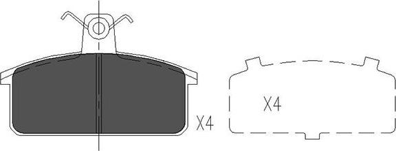 Kavo Parts KBP-8524 - Jarrupala, levyjarru inparts.fi