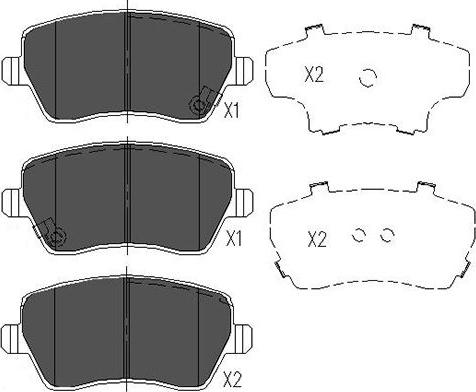 Kavo Parts KBP-8522 - Jarrupala, levyjarru inparts.fi