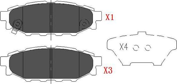 Kavo Parts KBP-8005 - Jarrupala, levyjarru inparts.fi