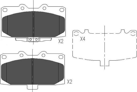 Kavo Parts KBP-8003 - Jarrupala, levyjarru inparts.fi