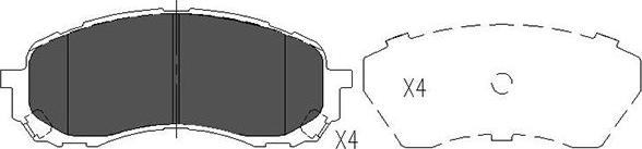 Kavo Parts KBP-8018 - Jarrupala, levyjarru inparts.fi