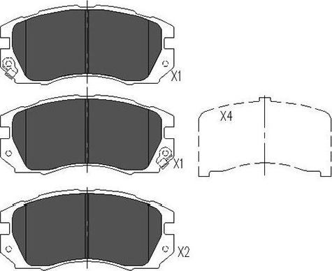 Kavo Parts KBP-8013 - Jarrupala, levyjarru inparts.fi