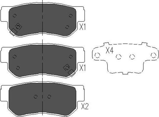 Kavo Parts KBP-3005 - Jarrupala, levyjarru inparts.fi