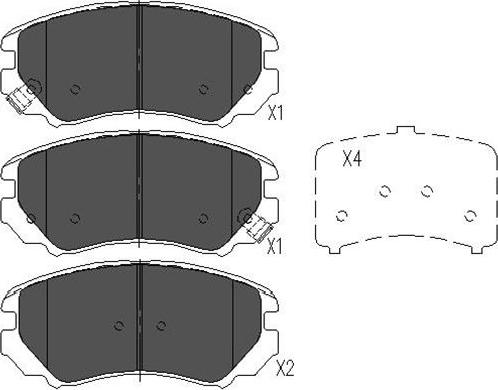 Kavo Parts KBP-3008 - Jarrupala, levyjarru inparts.fi