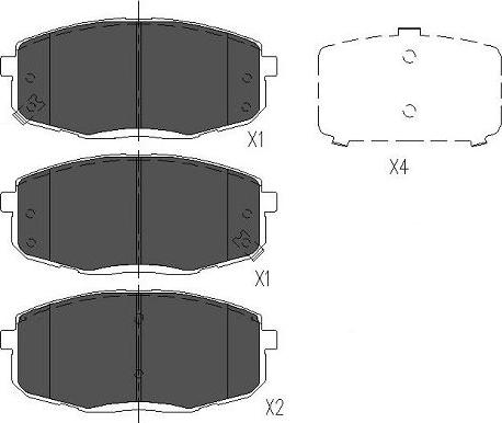 Kavo Parts KBP-3036 - Jarrupala, levyjarru inparts.fi