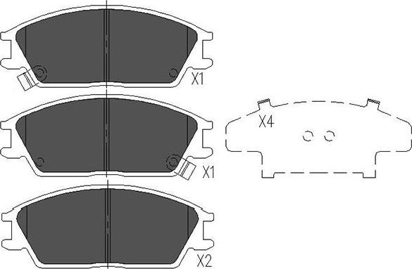 Kavo Parts KBP-3028 - Jarrupala, levyjarru inparts.fi