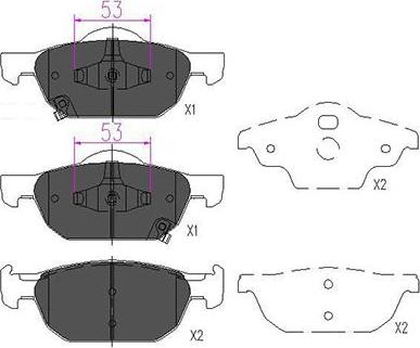 Kavo Parts KBP-2043 - Jarrupala, levyjarru inparts.fi