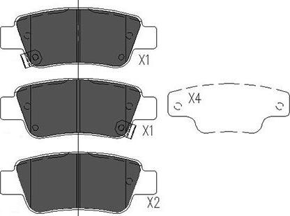 Kavo Parts KBP-2042 - Jarrupala, levyjarru inparts.fi