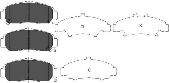 Kavo Parts KBP-2047 - Jarrupala, levyjarru inparts.fi