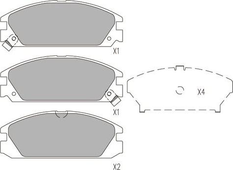 Kavo Parts KBP-2055 - Jarrupala, levyjarru inparts.fi