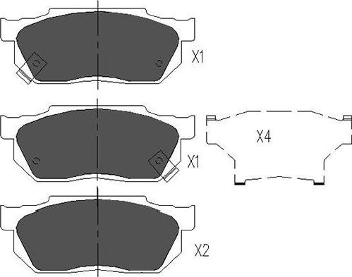 Kavo Parts KBP-2001 - Jarrupala, levyjarru inparts.fi