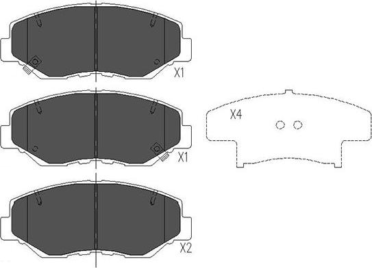 Kavo Parts KBP-2034 - Jarrupala, levyjarru inparts.fi