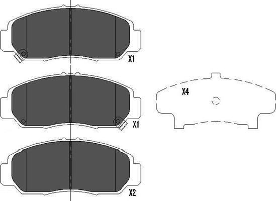 Kavo Parts KBP-2037 - Jarrupala, levyjarru inparts.fi