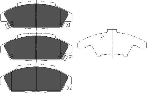 Kavo Parts KBP-2025 - Jarrupala, levyjarru inparts.fi