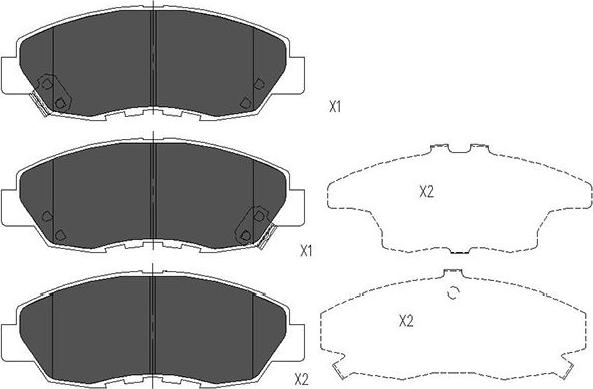 Kavo Parts KBP-2026 - Jarrupala, levyjarru inparts.fi