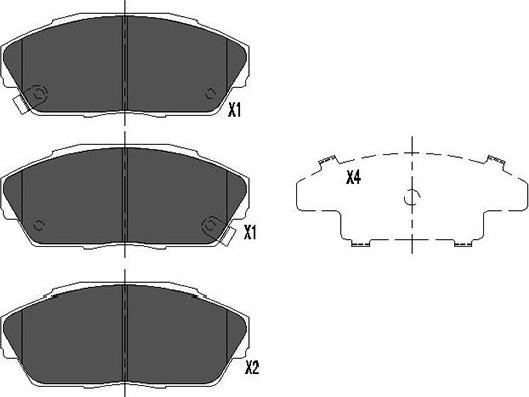 Kavo Parts KBP-2027 - Jarrupala, levyjarru inparts.fi