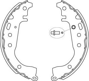 Kavo Parts KBS-9941 - Jarrukenkäsarja inparts.fi