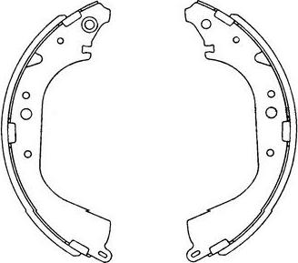 Kavo Parts KBS-9901 - Jarrukenkäsarja inparts.fi