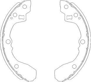 Kavo Parts KBS-4403 - Jarrukenkäsarja inparts.fi