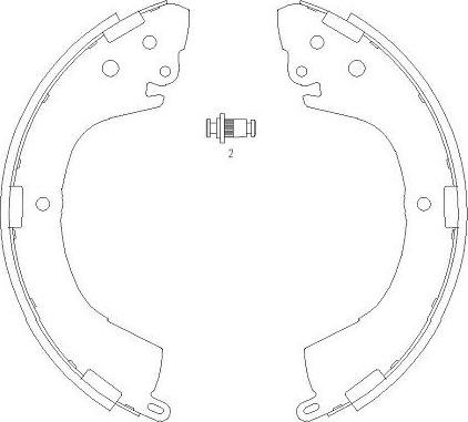 Kavo Parts KBS-6406 - Jarrukenkäsarja inparts.fi