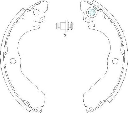 Kavo Parts KBS-6411 - Jarrukenkäsarja inparts.fi