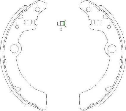 Kavo Parts KBS-8907 - Jarrukenkäsarja inparts.fi