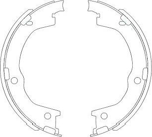 Kavo Parts KBS-3404 - Jarrukenkäsarja inparts.fi