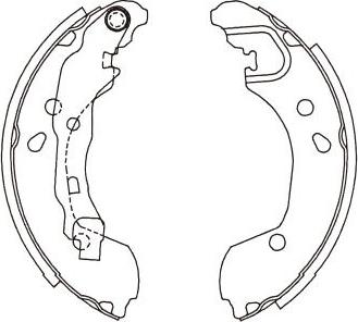 Kavo Parts KBS-7415 - Jarrukenkäsarja inparts.fi