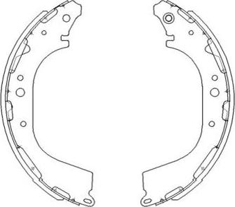 Kavo Parts KBS-7411 - Jarrukenkäsarja inparts.fi