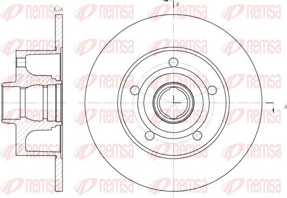 Kawe 6431 00 - Jarrulevy inparts.fi